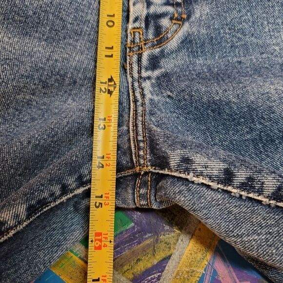 Vintage 90s Calvin Klein blue jeans size 34 - made in USA w button fly - Picture 8 of 12